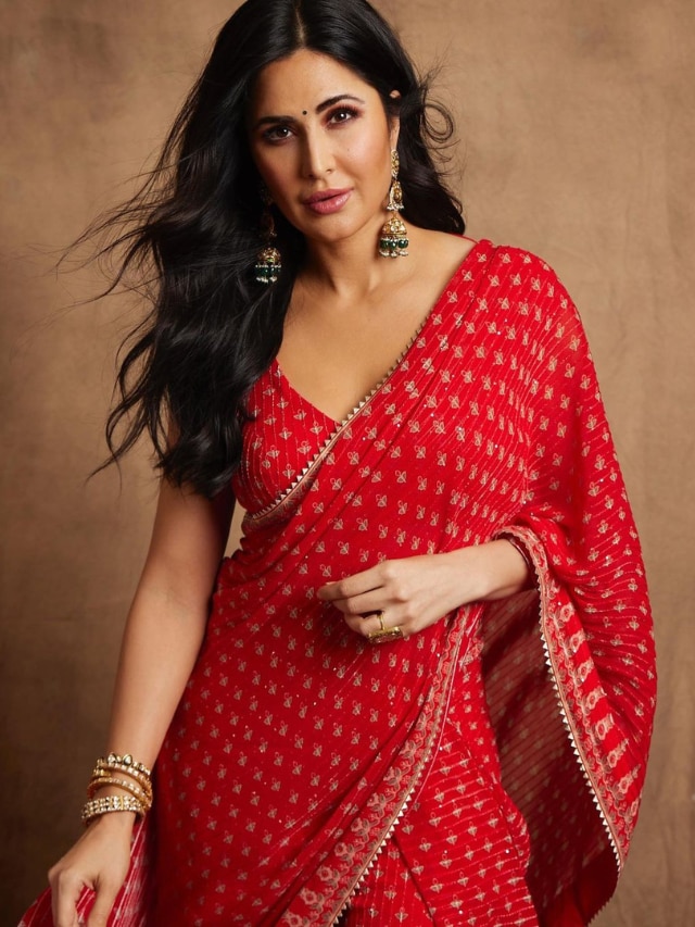 Katrina Kaif Sports Flesh-tone Lehenga at Yash Chopra Tribute Fashion Show  — Indian Fashion