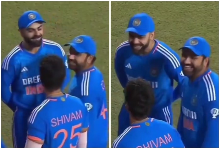 Virat Kohli Rohit Sharma Tease Shivam Dube At Indore After Nd T I