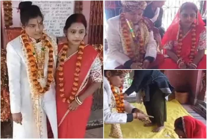 WATCH: Bengal Lesbian Couple Get Married At Temple In UP's Deoria