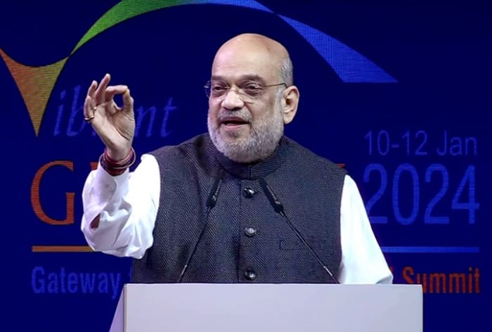 Vibrant Gujarat Global Summit: 'Help Mainstream Kashmir, Invest'; Amit Shah Urges Industrialists