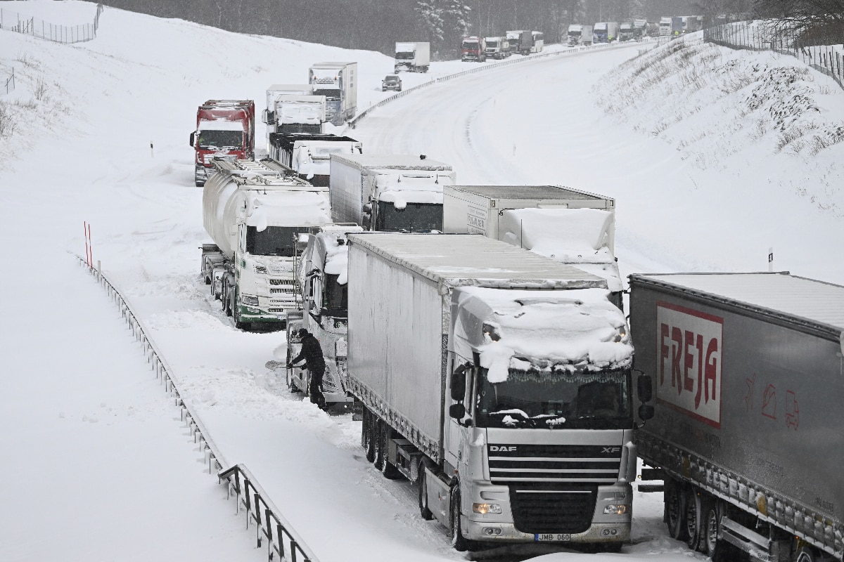 Extreme Cold Leaves Thousands Without Power In Nordic Countries As Floods Persist In Germany