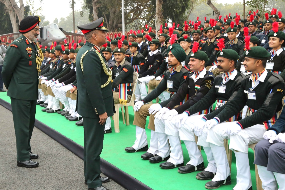 Chief Of Army Staff General Manoj Pande Visits DGNCC Camp, Enthralled By NCC Cadets