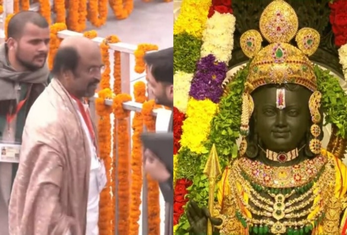 Rajinikanth Gets Grand Welcome At Shri Ram Janmabhoomi Temple For Pran Pratishtha Ceremony