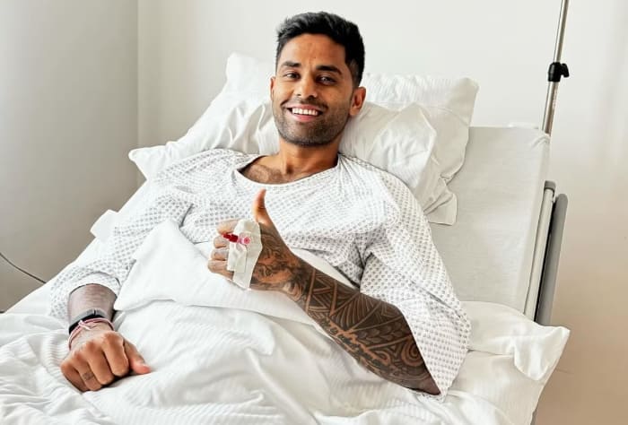 Suryakumar Yadav, Suryakumar Yadav news, Suryakumar Yadav updates, Suryakumar Yadav latest news, Suryakumar Yadav surgery, Suryakumar Yadav injury, Suryakumar Yadav runs, Suryakumar Yadav stats, Suryakumar Yadav groin surgery, Suryakumar Yadav in Germany, Suryakumar Yadav surgery in Germany, Suryakumar Yadav return, Suryakumar Yadav comeback