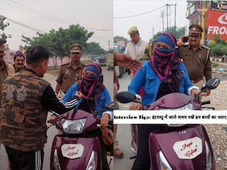 ट्रैफिक नियम तोड़ने पर पुलिस ने लड़की का चालान काटते हुए वीडियो बनाया, लड़की ने कहा- मुझे कोई इंटरव्यू नहीं देना