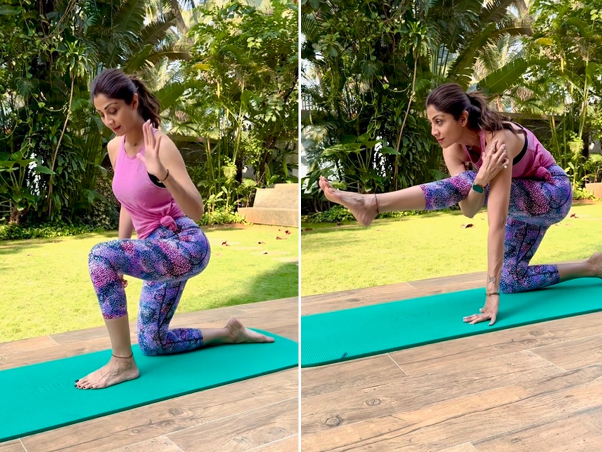 Shilpa shetty doing yoga | PPT