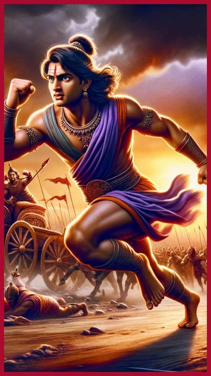 Warrior prince Abhimanyu from Mahabharata - AI Generated Artwork -  NightCafe Creator