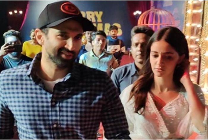 Aditya Roy Kapur – Ananya Panday Walk Out Of Merry Christmas Screening Together, Fans Say ‘Real Aashiqui’ | Watch Viral Video