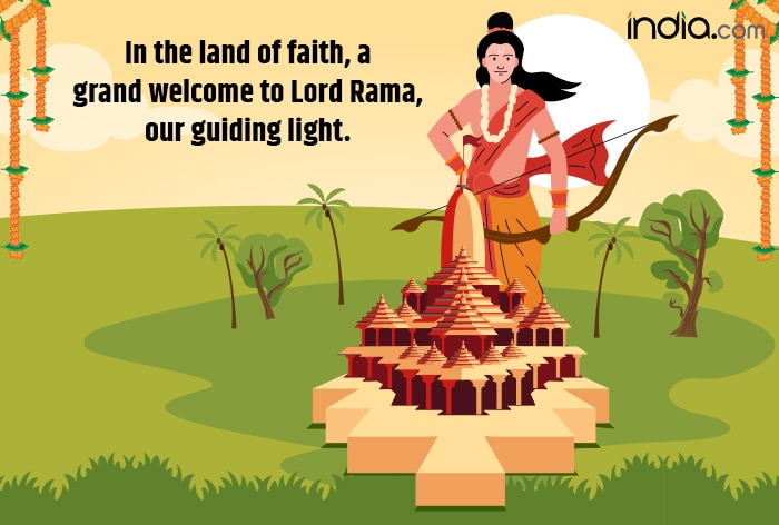 Quotes And WhatsApp Images To Share The Joy Of Ayodhya Ram Mandir TodaysChronic