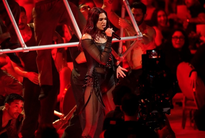 Dua Lipa performing at Grammys 2024 (Photo: AP)