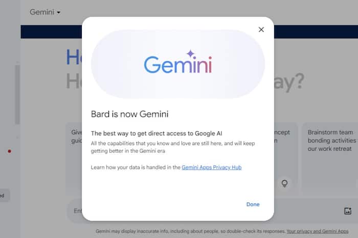 Google Bard Is Now Google Gemini: Here Is What It Offers