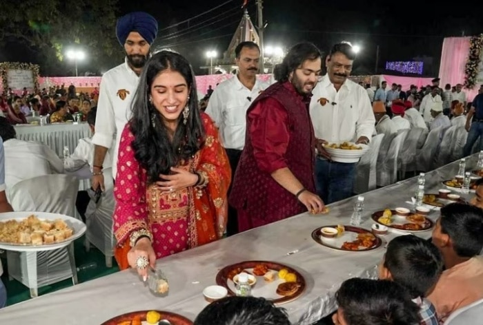 In Pics Anant Ambani-Radhika Merchant And Family Serve Food to 51000 Villagers During Anna Seva