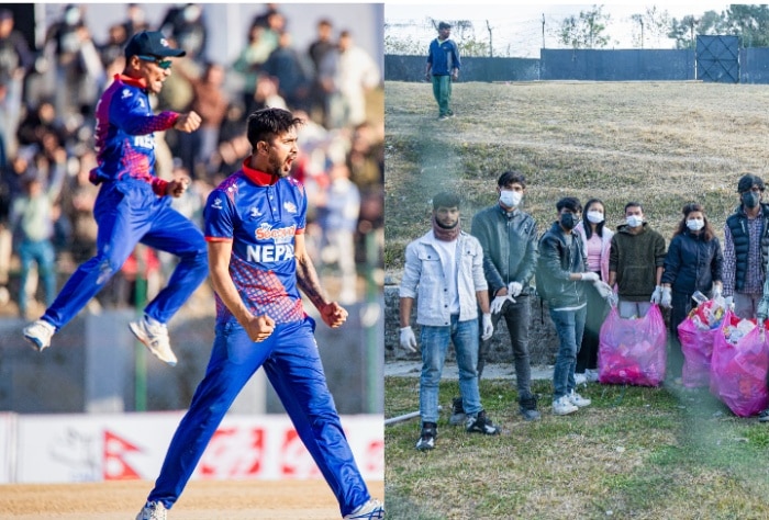 Nepal Cricket Hail Fans For Cleaning Up TU Cricket Ground After ODI Match Against Canada