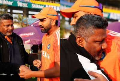 Rohit Sharma Consoles Sarfaraz Khan's Father After Mumbai Batter Makes  India Debut – WATCH VIDEO | India.com
