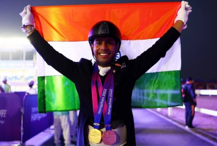 Anush Agarwalla, Anush Agarwalla gets Paris Olympics quota, Anush Agarwalla qualifies for Paris Olympics, Paris Olympics, Equestrian, Equestrian Federation of India, Fouaad Mirza, Imtiaaz Anees, Indrajit Lamba, Darya Singh