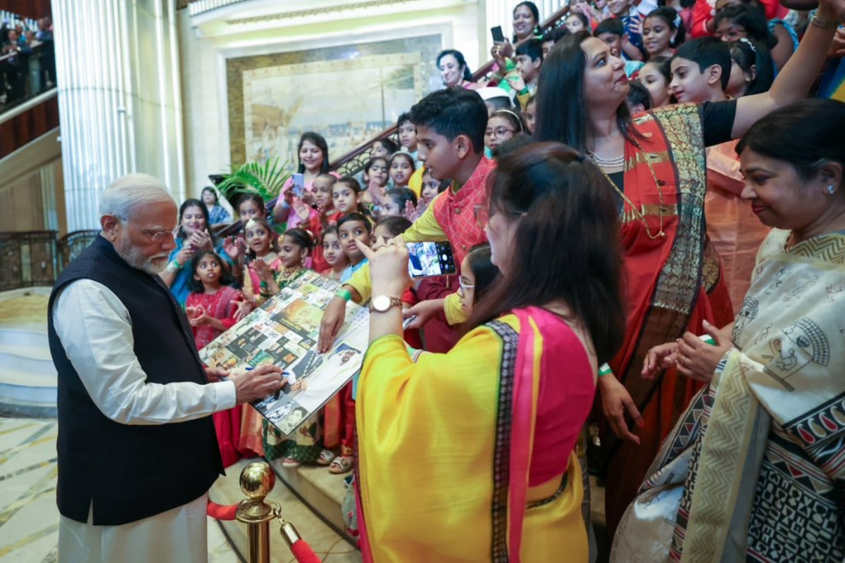 PM Modi Interacts With First Batch Of IIT Delhi-Abu Dhabi Campus Students