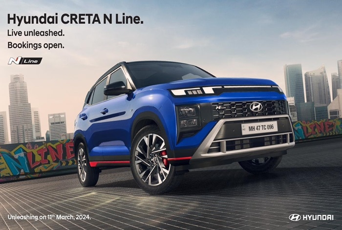 Hyundai CRETA N Line Bookings Officially Open; 1st Photos OUT Ahead Of Launch On March 11