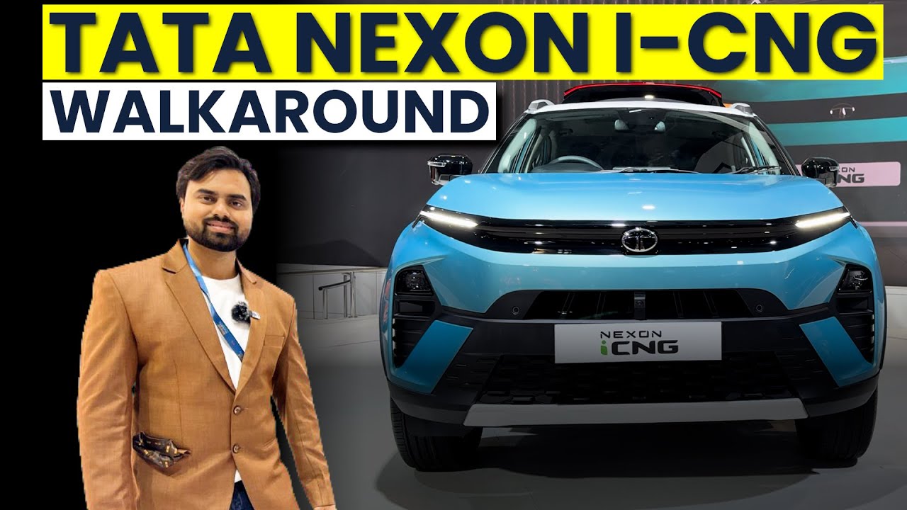 Tata Nexon i-CNG With Twin Cylinder Technology First Look