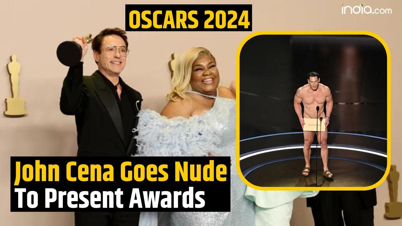 Oscars 2024 John Cena Goes Nude To Present Best Costume Awards