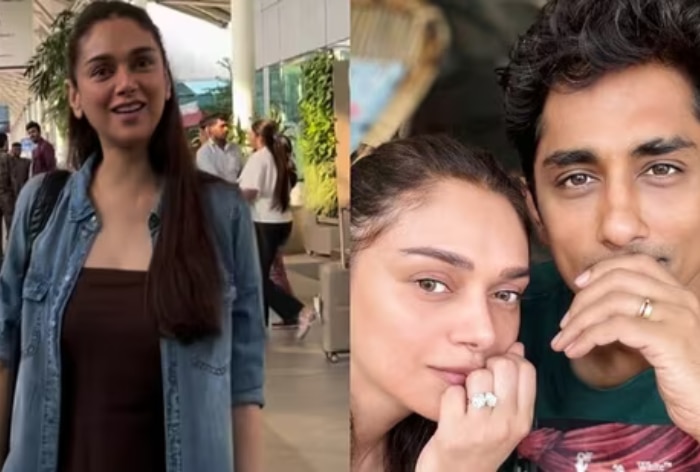 Newly Engaged Aditi Rao Hydari Spotted Solo at Airport, Paps Ask Jija Ji Kahn hai?- Watch