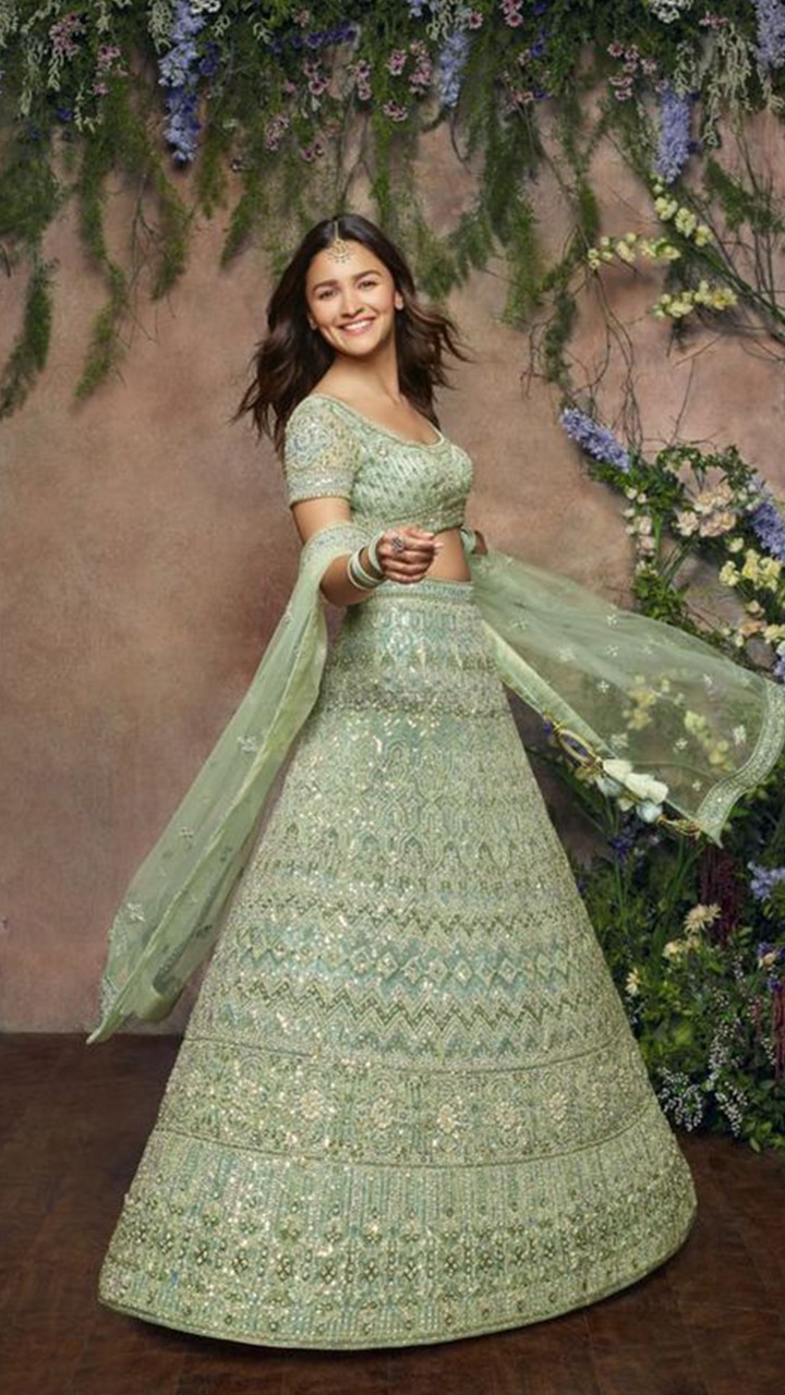 Buy Alia Bhatt Blue Designer Lehenga Choli for Women Party Wear Bollywood  Lengha Sari,indian Wedding Wear Stitched Lehenga Choli With Dupatta Online  in India - Etsy