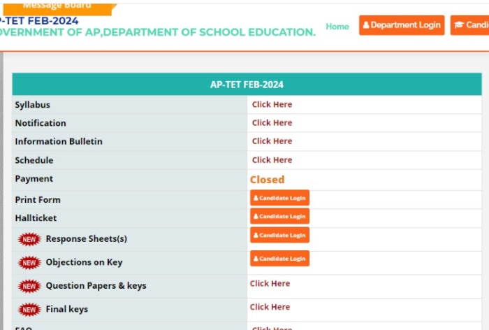 Andhra Pradesh TET Results at aptet.apcfss.in Soon; Final Answer Key, Passing Marks Here