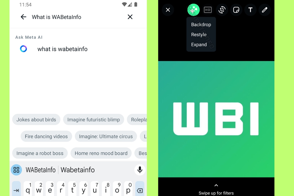 WhatsApp will soon release new AI features for its users. (Image: WABetaInfo)