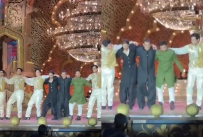 SRK, Salman And Aamir Khan Reunite For Epic Dance Performance on Nattu Nattu at Ambani