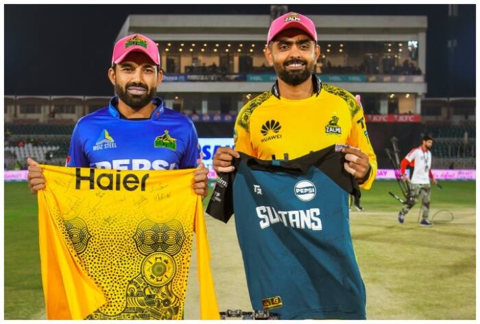 Players wear pink in PSL match, why players are wearing pink caps in a PSL match, Multan Sultans vs Peshawar Zalmi, Multan Sultans vs Peshawar Zalmi pink match, Multan Sultans vs Peshawar Zalmi pink caps, Babar Azam wearing pink cap in PSL, Mohammad Rizwan wear pink cap in PSL, cancer awareness in PSL, cancer awareness in Pakistan super league, pakistan cricket news, pakistan super league, Pakistan Super League 2024,