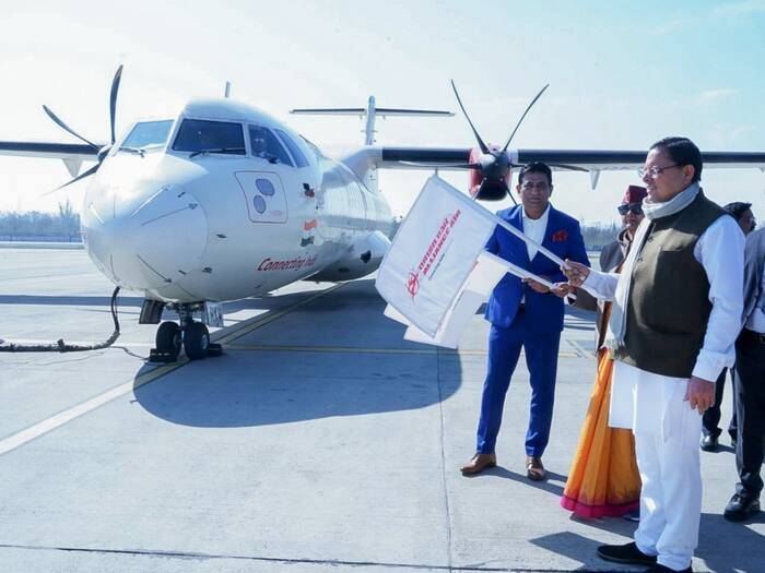 CM Dhami Flags Off Flight Services From Dehradun To Ayodhya, Varanasi, Amritsar | Details Inside