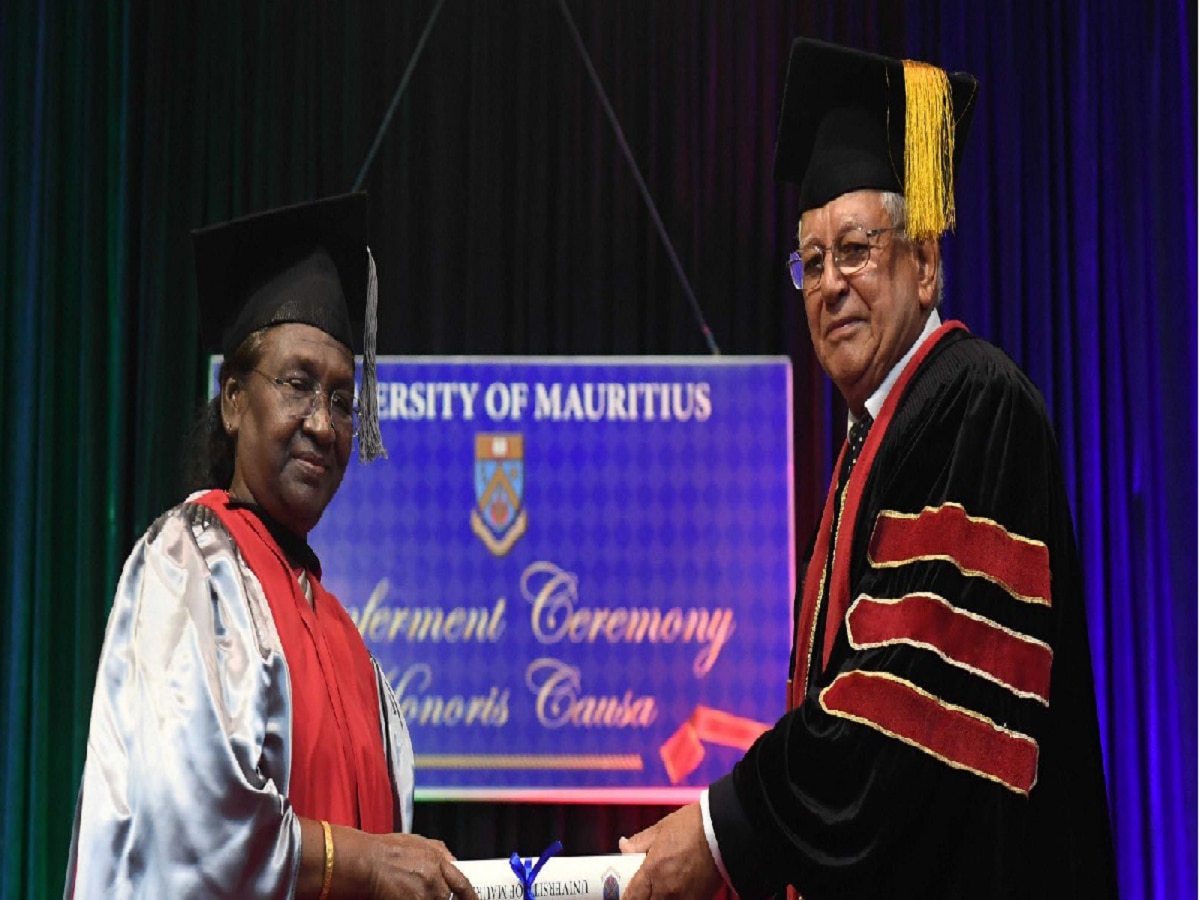 President Murmu Conferred With Honorary Degree By University of Mauritius