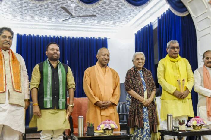 Uttar Pradesh, Yogi Adityanath, Lucknow, Om Prakash Rajbhar, RLD, Anil Kumar, BJP, Dara Singh Chauhan, Sunil Kumar Sharma, Anandiben Patel, NDA, Jayant Chaudhary