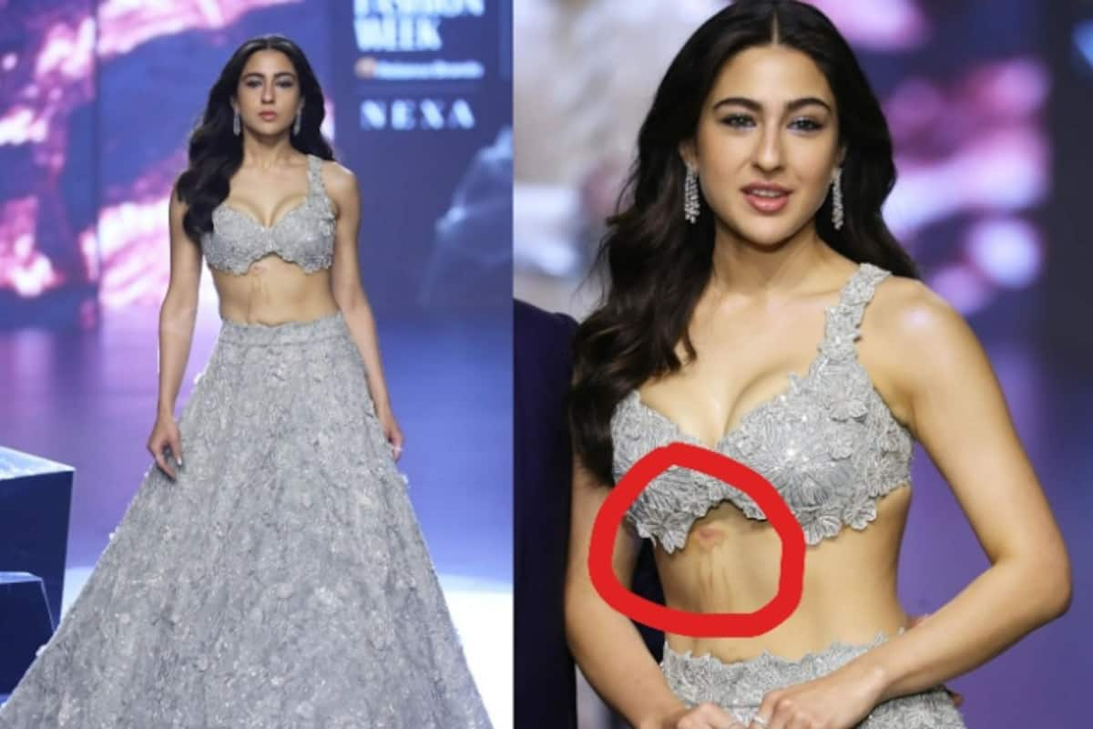 Lakme Fashion Week 2024: Sara Ali Khan Flaunts Her Burn Mark in Glitzy And  Fuss-Free Silver Lehenga | India.com