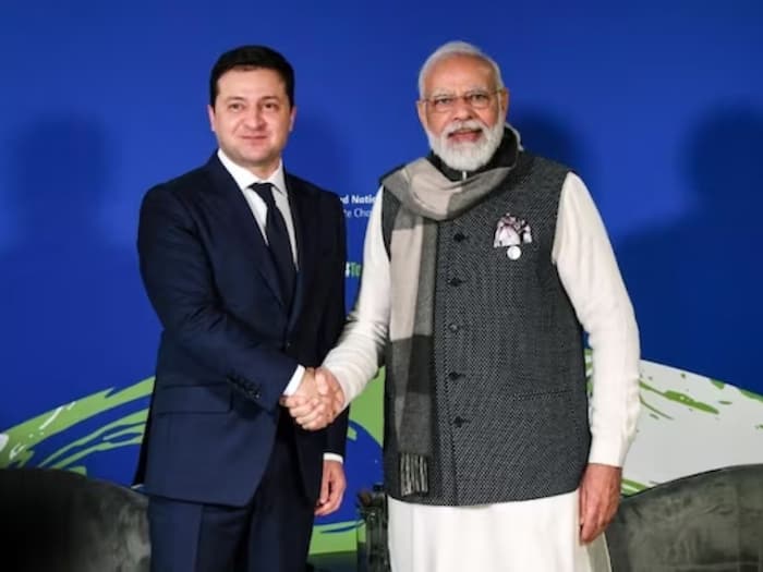 Zelenskyy with PM Modi