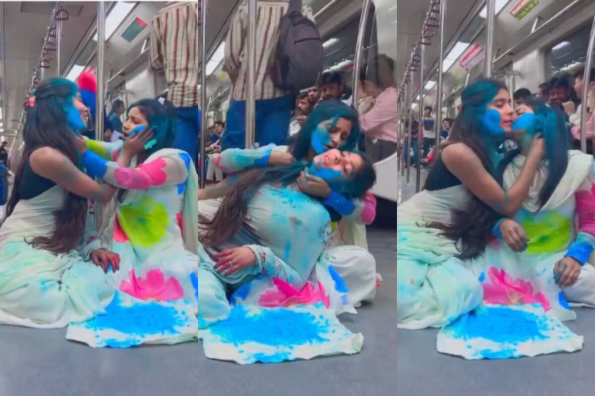 Holi Metro Version? Two Girls Perform Seductive Dance To Ang Laga De In Delhi  Metro; Internet Says Kahanse Aate Yeh Log