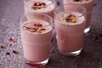 Easy Homemade Gulabi Thandai