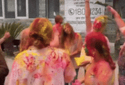 Gulal Fills Air: Foreigners, Locals Celebrate Holi In Himachal; Watch Celebration Video!