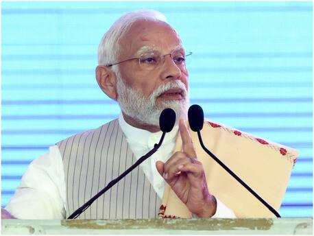 PM Modi Arrives At BJP Headquarters In Delhi To Attend CEC Meeting
