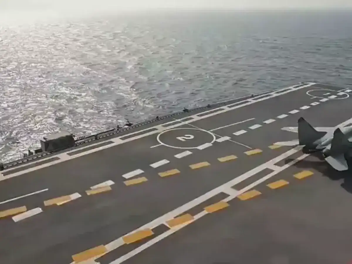 WATCH: MiG-29K Jets Synchronised Take Off From Twin Carriers INS Vikrant & INS Vikramaditya In Arabian Sea