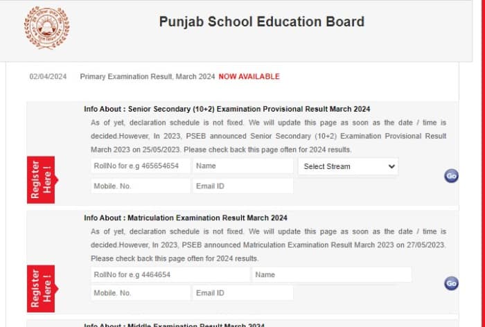 PSEB 10th Result 2024 LIVE: Punjab Board Class 10th Matric Result at pseb.ac.in Today; Direct Link