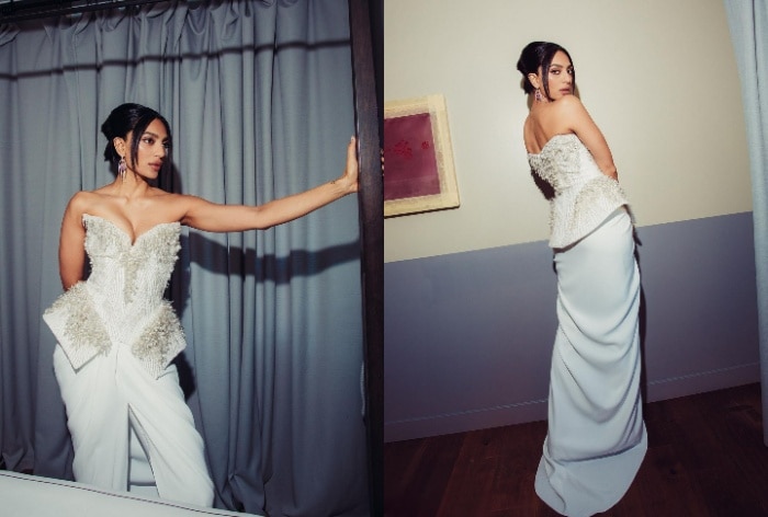 Sobhita Dhulipala’s Effortless Elegance in Off-Shoulder White Pearl Corset and Dhoti Pants is Just too Magical -SEE PIC