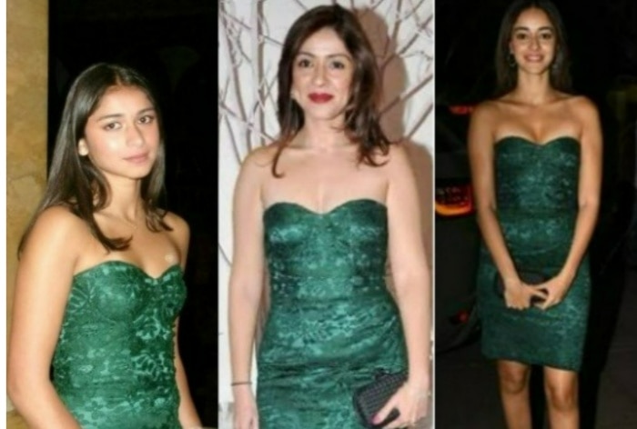 Ananya Panday, Bhavna And Rysa Set a New Standard For Sustainable Glamour in Same Strapless Green Dress -Pics