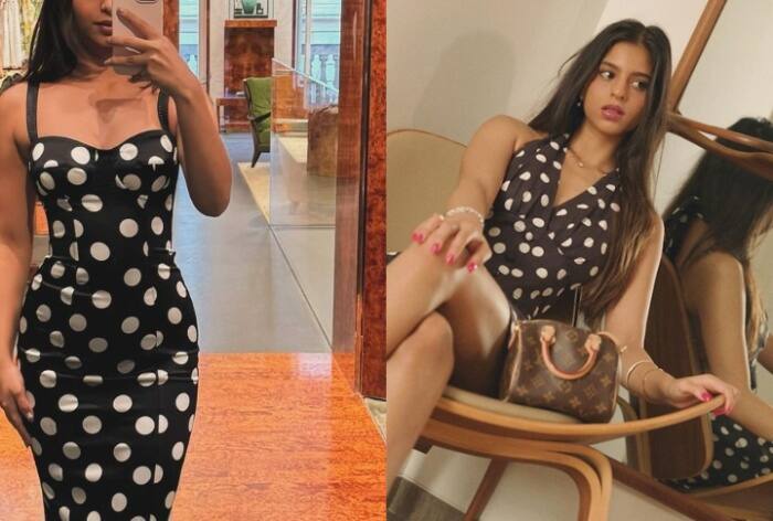Suhana Khan's Polka Dot Affair Continues in Rs 3.3 Lakh Satin Dress on Italy Vacay- See PIC