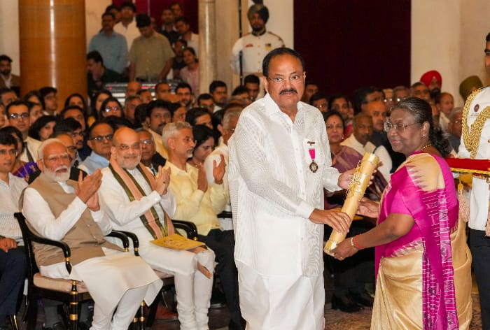 Venkaiah Naidu, Mithun Chakraborty, Usha Uthup, Ram Naik Conferred with Padma Awards