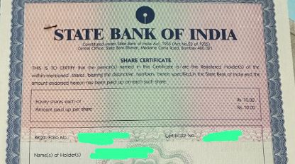 Man Discovers SBI Shares Worth Rs.5k Bought In 1994 By Grandfather; Know The Current Value