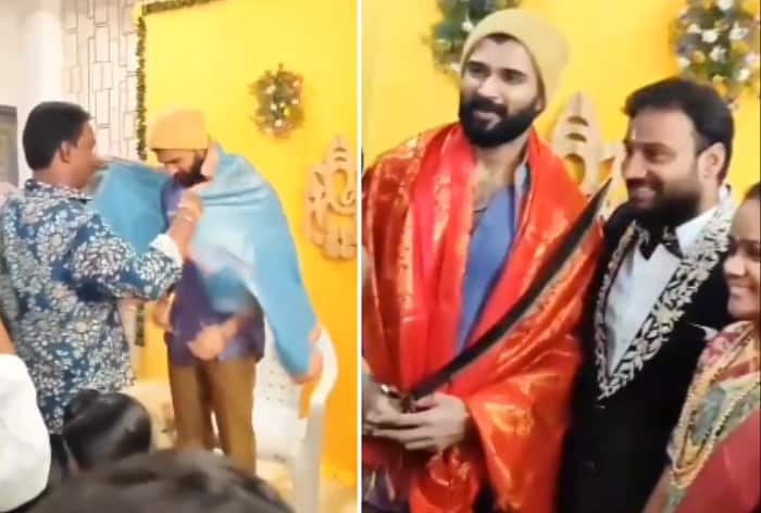 Vijay Deverakonda Celebrates Bodyguards Wedding Reception With Style 