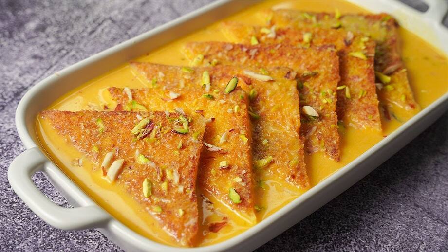 Quick Mango Shahi Tukda Recipe