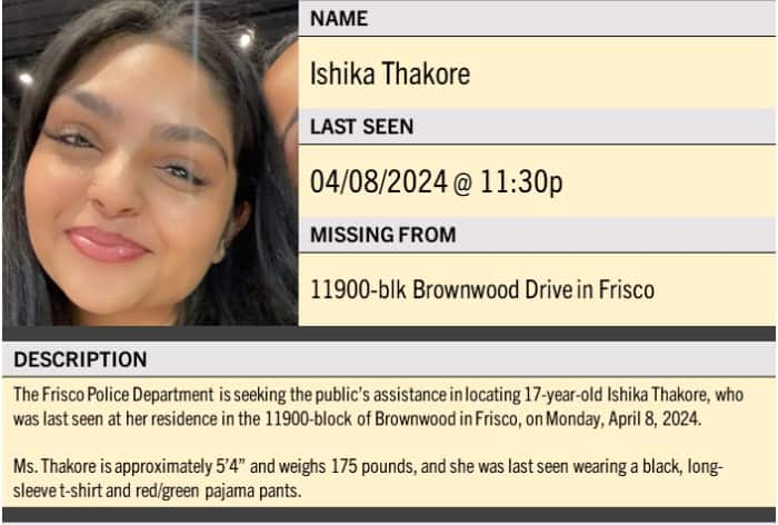 Indian-Origin Teen Student Goes Missing In Texas, Found After Massive Hunt By Frisco Police