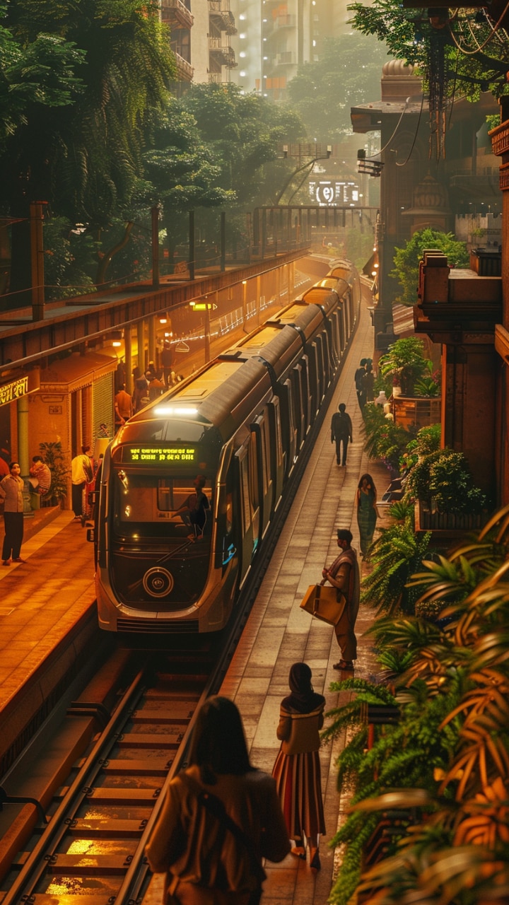 AI Imagines Delhi Metro After 100 Years