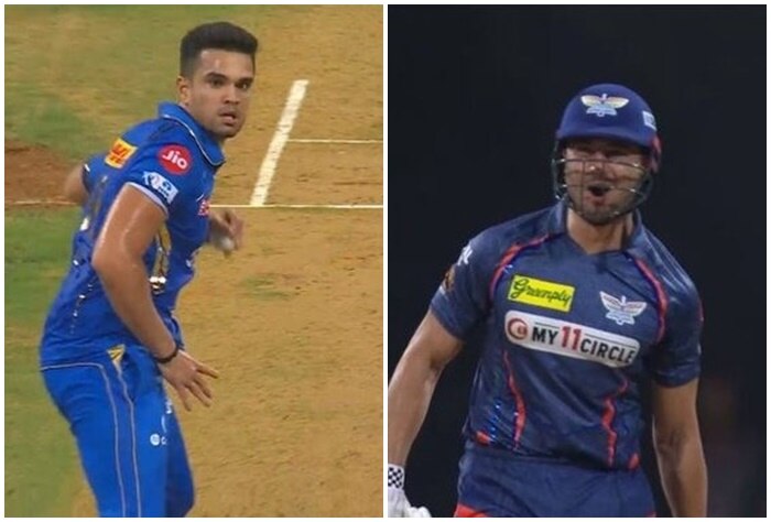 Arjun Tendulkar Marcus Stoinis Heated Exchange Video Goes Viral During Arjun Tendulkar Marcus Stoinis Heated Exchange Video Goes Viral During